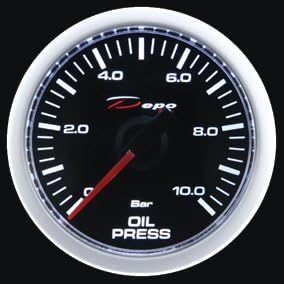 Depo Racing WA6027B ELECTRIC 60MM OIL PRESSURE GAUGE (W/SENSOR) SMOKED