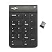 BATTOP 2.4G Wireless Numeric Keypad for Laptop Notebook with Receiver (Black)