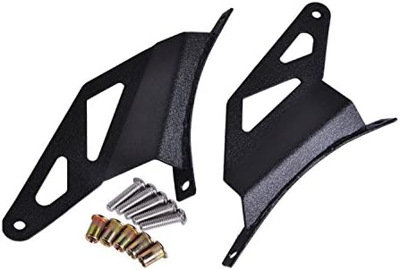 Ohmu 04-14 Ford F150 Pick Up Truck Roof Upper A-Pillar Windshield Mounting Brackets Kits for 52 Inch Curved Led Work Light Bar Truck Suv Lighting Accessories