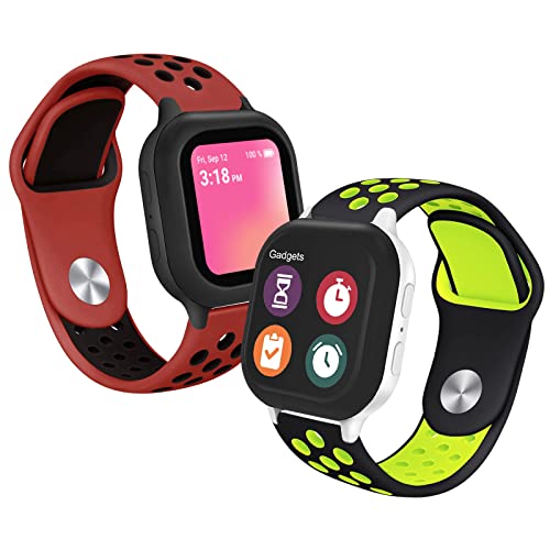 Compatible with Garmin Bounce, Garmin Bounce 2 Kids Watch Band, Breathable Soft Silicone Sport Strap for Kids Boys Girls