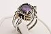 Turkish Jewelry Handmade Reversible 2 rings in 1 ring Drop Shape Pear Cut Shiny Amethyst Topaz 925 Sterling Silver Ring Size All