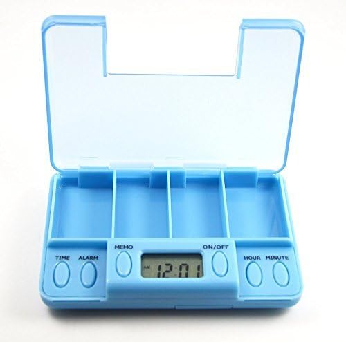 Multi-alarm Timer Pills Reminder Medicine Box Tablet by MNSDTHKJOQSXC