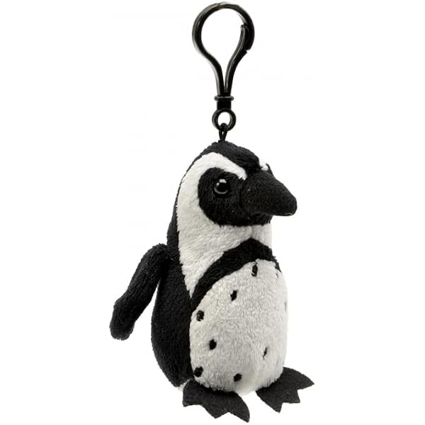 Unipak Wildlife Wolf Plush Key Holder – 3.5-inch Multicolor Keychain With Snap Closure - View #11