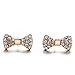 Pibupibu 5 Pack Crystal Weekly Stud Earrings Set, Hypoallergenic(bow,crown,pearls,flower,heart）