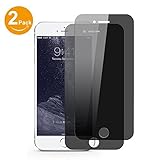 Bestfy 2 PACK iPhone 7 Plus Privacy Screen Protector, Anti-Spy Tempered Glass Screen Protector for iPhone 7 Plus [Anti-Scratch] [Easy Install] (Black)