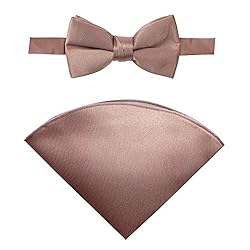Spring Notion Boys' Satin Bow Tie and Handkerchief