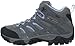 Merrell Women's Moab Mid Waterproof Hiking Boot,Grey/Periwinkle,7 M US