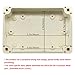 LeMotech Waterproof Dustproof IP65 ABS Plastic Junction Box Universal Electric Project Enclosure Pale Gray 3.9 x 2.7 x 2 inch (100 x 68 x 50 mm)