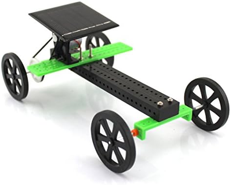 Peach - Mini Solar Powered Car - DIY Car Kit Assemble Toy Set Science Educational Kit Educational IQ Gadget Hobby Funny Assembly Robot Vehicle