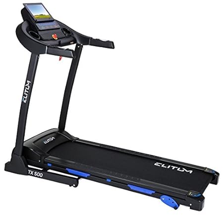 Elitum TX500 elektrisches Laufband Heimtrainer klappbar, Bluetooth 4.0, Smartphone Steuerung, MP3, AUX, Geschwindigkeit: 0,1-
