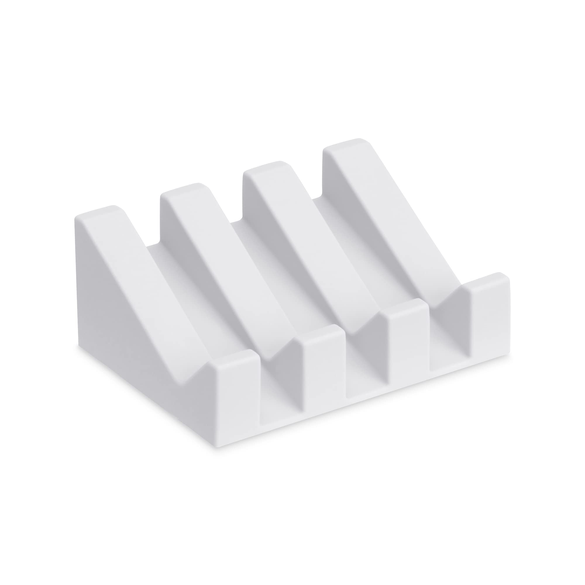 Silicone Soap Dish with Drainage - Soap Dishes for Bathroom, Shower, Kitchen, Travel – Self Draining Easy Cleaning Tray Holder Saver