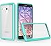 Alcatel One Touch Fierce XL Case, TownShop® Ultra Slim Hybrid Mint Soft TPU Side and Clear Hard Acrylic Back Panel Scratch Resistant for Alcatel One Touch Fierce XL (5054N)