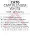 CAT6 Plenum 1000FT 550MHz 23AWG Solid Network Cable UTP CMP White