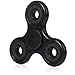 Black Fidget Spinner Toy by Figit Spinz - Hybrid Ceramic Bearings with Caps for Long Fast Spin Speed - Hand Held - Prime ADD ADHD Anxiety Stress Relief Focus - Small EDC Office Ninja - Kids Adults