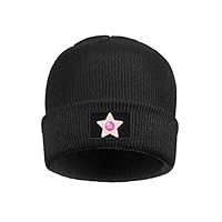 MMDEA Unisex Winter Hat Rose Quartz Pink Crystal Gems Leader Warm Woolen Sport Ski Cap