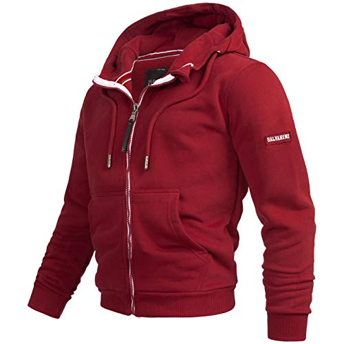 A-Salvarini-Herren-Sweatjacke-Kapuzenpullover-Jacke-Kapuze-Hoodie-Sweater-AS293