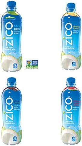 Zico Coconut Water 12 - 16.9Floz Bottles (4 Flavor Variety Pack)