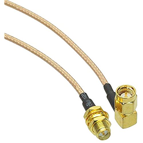 6 inch RF Universal extension cable SMA male right angle to RP SMA female jack RG316 extension for wifi antenna 15cm ships from USA