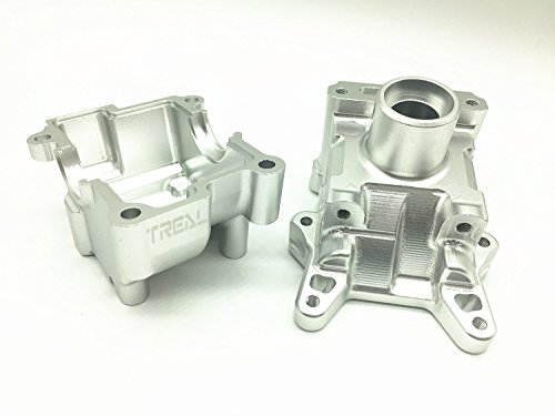 Treal Alloy Front Transmission Differential Gear Box Set for Losi 1/5 5ive-T Silver - Thumbnail 3