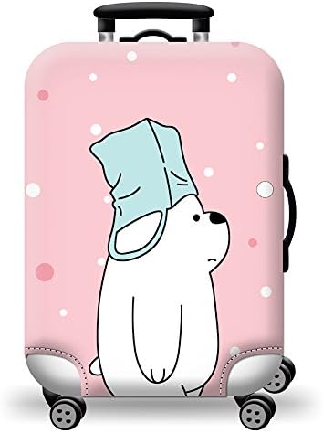 Cute Animals Printed Luggage Protective Cover Travel Accessories Stretchy Suitcases Protector Cover (Style 9, XL)