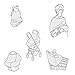 HONEY$HOMEY Camouflage Baby Car Seat Cover, Multi-Use Nursing Breastfeeding Scarf, High Chair Stroller Head Cover