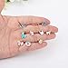Hanpabum 42 Pairs Stainless Steel Earrings for Girls Women Flower CZ Animals Heart Ice Cream Colorful Cute Stud Earrings set