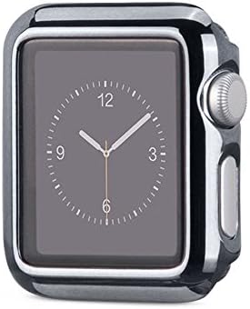 Apple Watch Series 2 42 mm Full Cover Snap-on Case &amp; Glass Screen Protector/Black