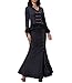 Belle Poque Steampunk Victorian Coat Fancy Dress Jacket for Women Silver Studs Black Size M BP223-1