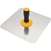 ESreake Aluminium Plastering Hawk with Soft Grip Handle, Plaster Mortar Board Holder Finishing Plastering Tool for Cement, Mortar, Drywall (11.8"x11.8")