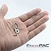 FramePac D Ring Picture Hangers with Screws - 100 Pack - Bulk D Rings - Pro Quality Hangers - Picture Hanging Solutions