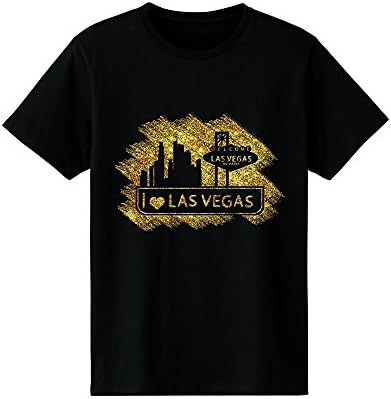 qstarp Graphic LAS VEGASGold City Capital for Memorial Gift Short Sleeve T-Shirts Cotton
