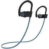 Bluetooth Headphones,Geman Best Wireless Sports Earphones with Mic &amp; Siri Over Ear IPX7 Waterproof HD Stereo Sweatproof Earbuds for Gym Running Walkout 8Hours Battery Noise Cancelling Headsets