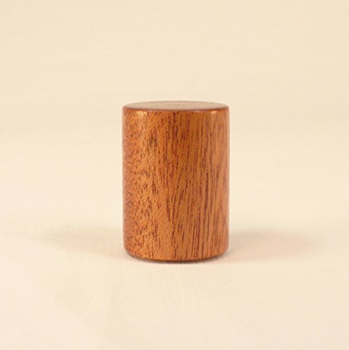 Lamp Finial, Mahogany, Drum Pattern 2