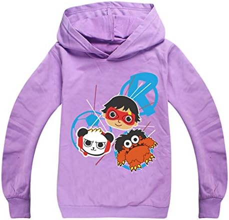 Boys & Girls Ryans Hoodie World Vlogger YouTube Toy Review Kids Captain Costumes