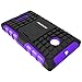 PASONOMI Lumia 435 Case, Heavy Duty Hybrid Armor Case Cover with Soft Inner Skin and Kickstand for Microsoft Nokia Lumia 435 (Armor Series Purple)