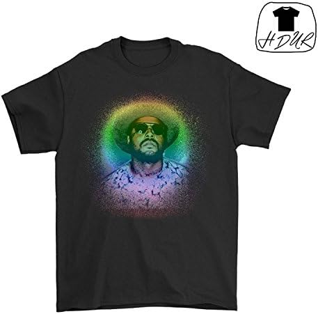HDUR Hip-Hop ScHoolboy Q TDE Groovy Q Splatter Hip-Hop Rap Unisex Graphic Tee Shirt T-Shirt-Large