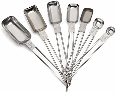 G4S Stainless Steel Measuring Spoons, Measure Tool for Liquid and Dry Ingredients, Set of 7 …