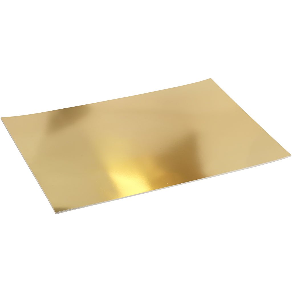 Metallic Foil Card, A2 42x60 cm, 280 g, Gold, 10sheets