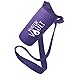 WaterVault Neoprene Bottle Holder, Adjustable Detachable Strap, Shoulder Sling & Hand Carrier - Purple Regular