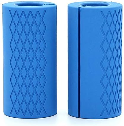 Barbell Dumbbell Grips Silicone Anti-Slip Protect Pad Intensify Forearm Weightlifting Fat Grip 1 Pair Portable and Useful