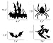 Moon Boat 30Ct Halloween Haunted House Hanging Swirl Yard Party Decorations - Creepy Bats/ Spiders/ Witch Ceiling Supplies