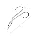 Eyebrow Tweezer Stainless Steel Scissors Shaped Slant Tip Tweezer Clip