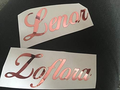 2x Zoflora & Cleaner DECAL STICKER ROSE GOLD BOTTLE CRAFT