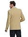 Pishon Men's Slim Fit Suits Casual One Button Flap Pockets Solid Blazer Jacket Business Daily Blazer, Khaki, Medium