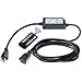 Keymit 650W Outdoor Dimmer Switch - String Light Dimmer for Incandescent OR LED Weatherproof String Lights Wireless Remote Control Timer Plug-in 3 Prong Outlet with 3M(9.8Ft) Extension Cord 50Ft Range