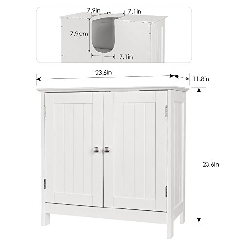 HOMFA Bathroom Under Sink Vanity Multipurpose Freestanding Space Saver Storage Organizer