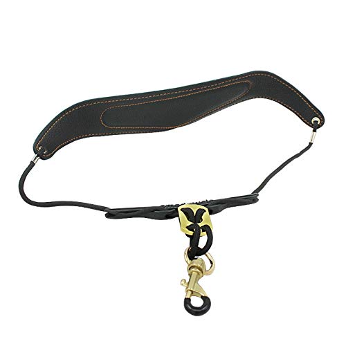 Gold Happy Adjustable Padded Saxophone Sax Strap Neck with Snap Hook Saxophone Parts and Accessories Neck Strap Sax Harness Saxophone - Thumbnail 6