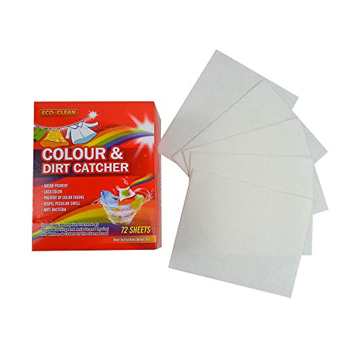 Dye Trapping Sheets 72 Count, Color Absorber Laundry Sheets, Prevent