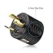 Miady RV Generator Adapter, 3-Prong 30A Male to 30Amp Female RV Power Plug for Camper Motorhome Trailer/UL Listed