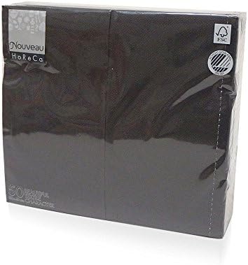 Nouveau Cloth-Like Disposable Paper Dinner Napkins, 17โx13โ Long 1/6 Fold, 50 Pack, 16 Different Color options